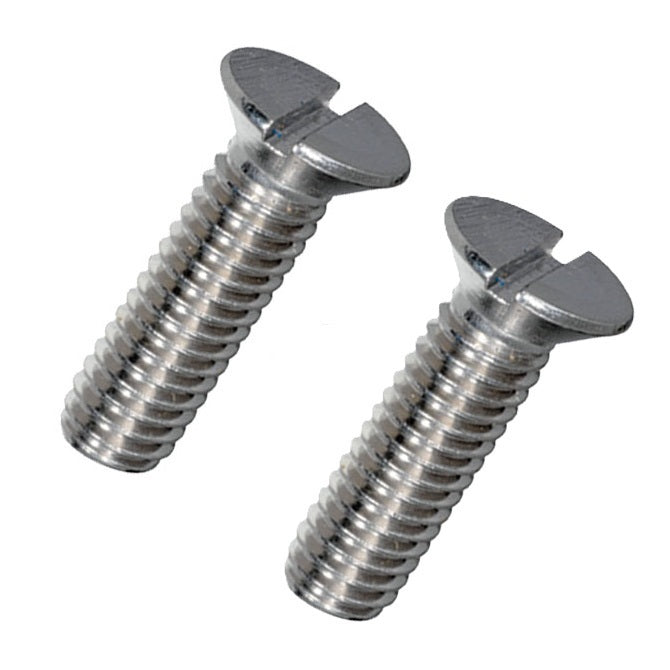 1041756 | SK028B-013-SL-CZ (PK-50) --- Countersunk Screws - 6BA - 2.794mm - 12.7 mm - Zinc Plated Slotted Screw
