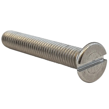 1046084 | SK032W-019-SL-CZ (PK-100) --- Countersunk Screws - 1/8-40 BSW - 3.175mm - 19.1 mm - Zinc Plated Steel Slotted Screw