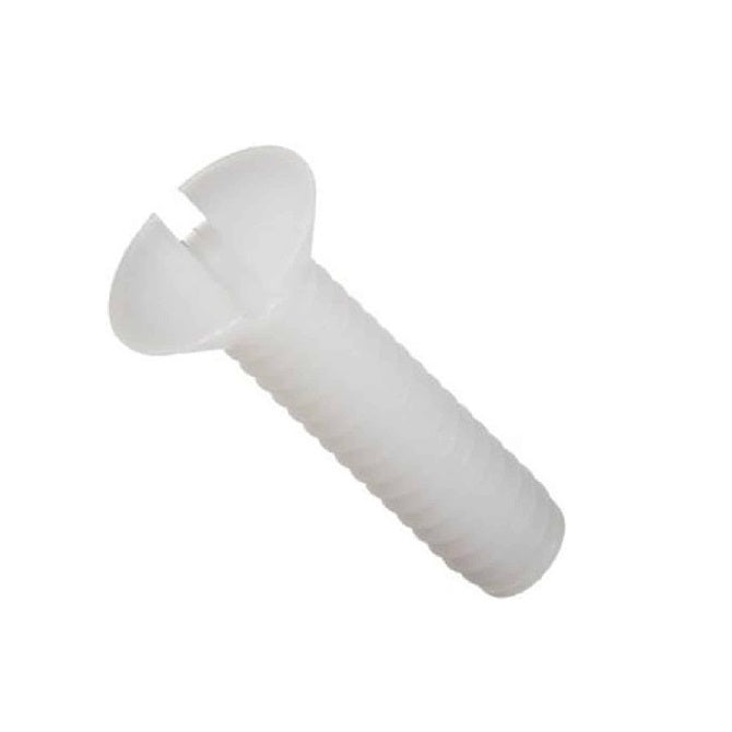 Countersunk Screws - 4-40 UNC - 2.85mm - 9.5 mm - Nylon - Zytel 101 - Slotted