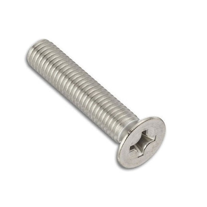 Countersunk Screws - M8 - 8x1.25mm - 30 mm - 304 Stainless Phillips