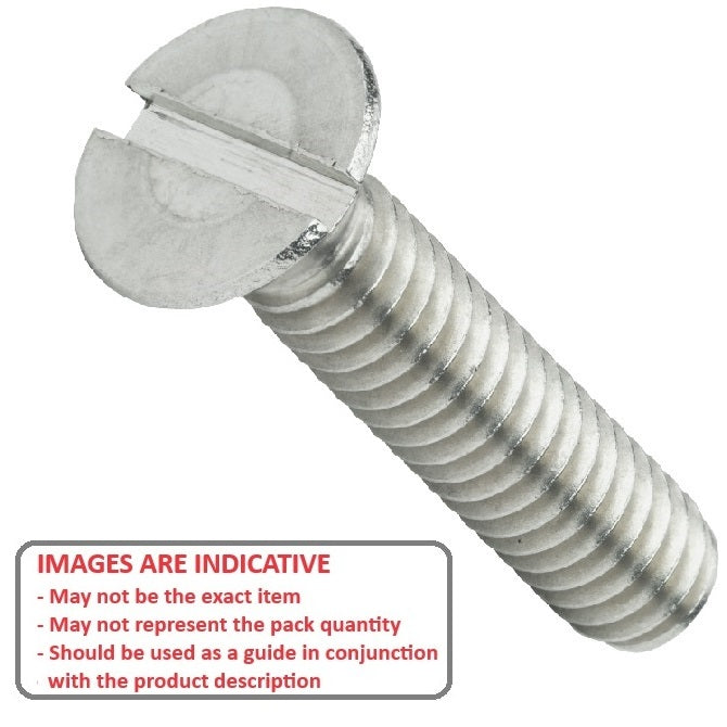 1048996 | SK035C-016-SL-S4 (PK-12) --- Countersunk Screws - 6-32 UNC - 3.5mm - 15.9 mm - 304 Stainless Slotted Screw
