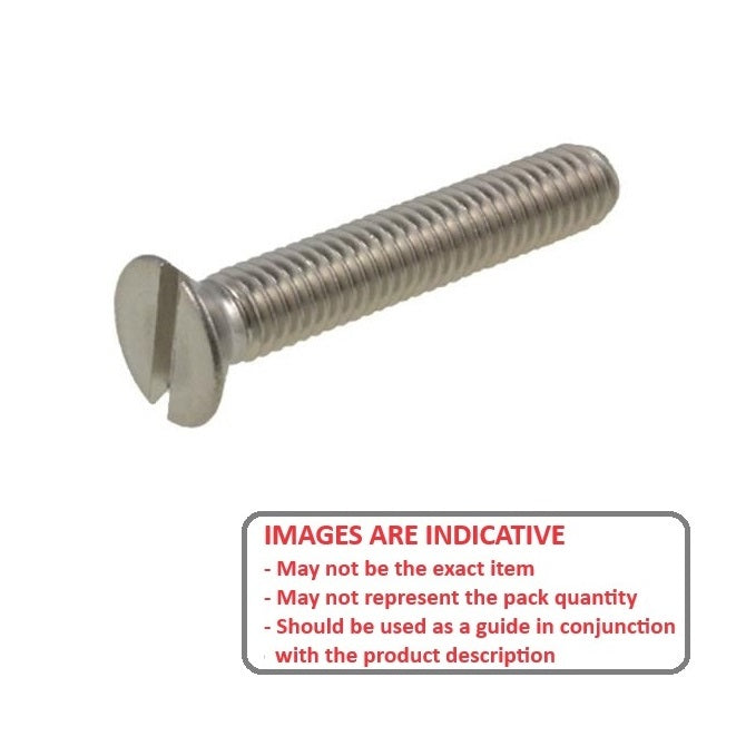 1037802 | SK015F-008-SL-S4 (PK-65) --- Countersunk Screws - 0-80 UNF - 1.52mm - 8 mm - 304 Stainless Slotted Screw