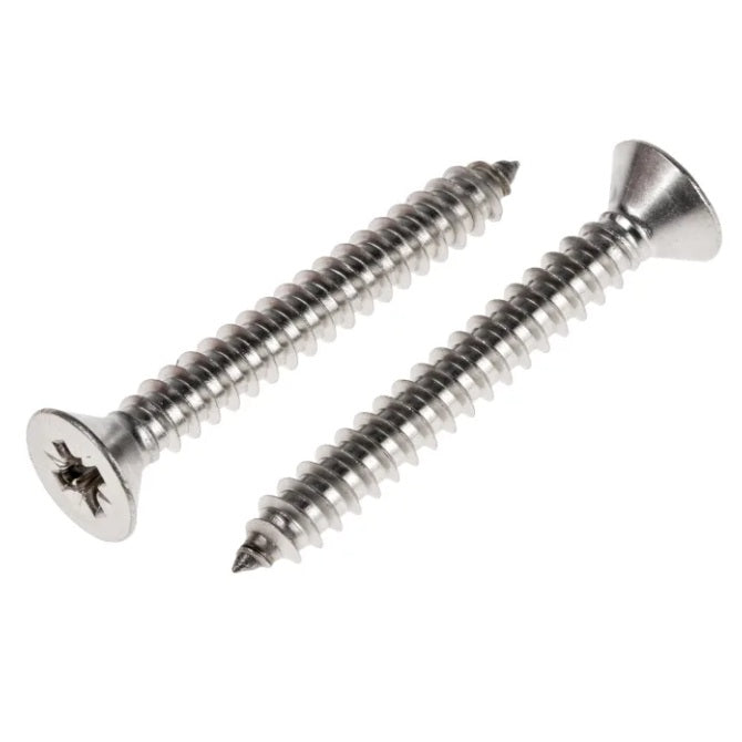 1063429 | SKT0540-025-PH-S6 (PK-10) --- Self Tapping Screws - 5.4x25.4 mm - 12 Countersunk - Stainless Steel 316 Similar to A4, 18-10 Screw