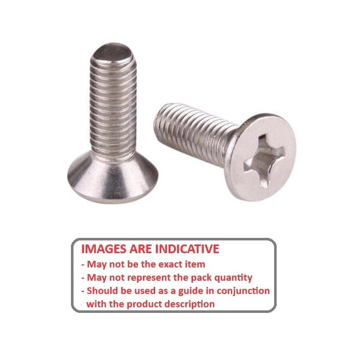1051498 | SK040M-008-PH-TC1 (PK-10) --- Countersunk Screws - M4 - 4x0.7mm - 8 mm - Titanium CP Grade 1 Phillips Screw