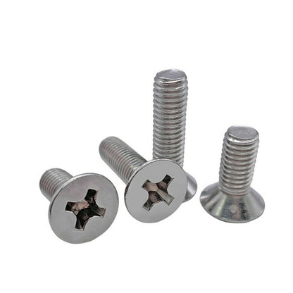 1065787 | SK060M-012-PH-TC2 (PK-5) --- Countersunk Screws - M6 - 6x1mm - 12 mm - Titanium CP Grade 2 Phillips Screw