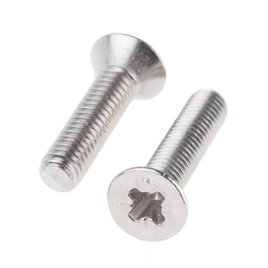 Countersunk Screws - M4 - 4x0.7mm - 16 mm - Titanium CP Grade 2 Phillips