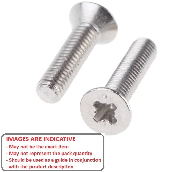 1052124 | SK040M-012-PH-TC1 (PK-10) --- Countersunk Screws - M4 - 4x0.7mm - 12 mm - Titanium CP Grade 1 Phillips Screw