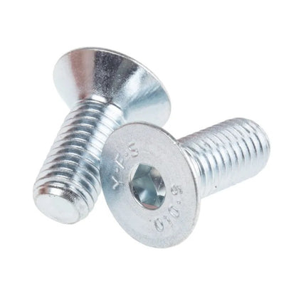 1065794 | SK060M-012-SK-CZ (PK-100) --- Countersunk Screws - M6 - 6x1mm - 12 mm - Zinc Plated Steel Socket Screw