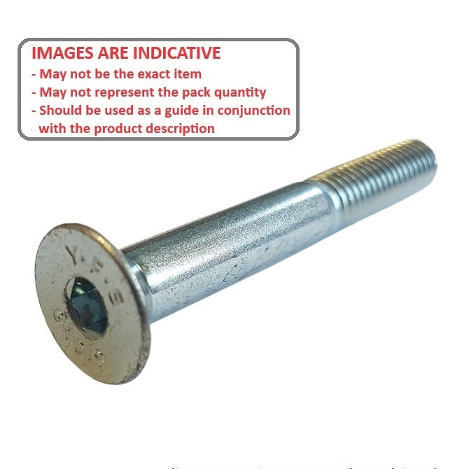 1045042 | SK030M-030-SK-CZ (PK-50) --- Countersunk Screws - M3 - 3x0.5mm - 30 mm - Zinc Plated Steel Socket Screw