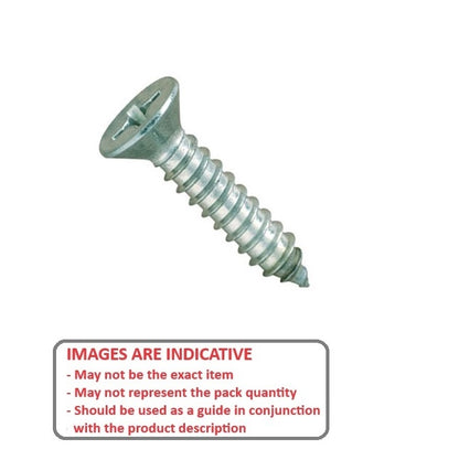 1055657 | SKT0476-013-PH-CZ (PK-100) --- Self Tapping Screws - 4.76x12.7 mm - 10 or 3/16 Countersunk - Zinc Plated Steel Screw