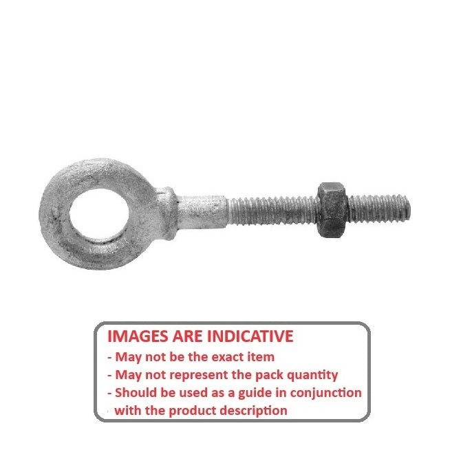 1077490 | CHE-56RS (Each) --- Partial Threaded Shank Eye Bolts - 5/16-18 UNC - 7.94mm - 57.15x15.875 mm Shouldered