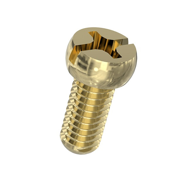 1065793 | SC060M-012-F-PH-BR (PK-200) --- Fillister Head Screws - M6 - 6x1mm - 12 mm - Brass Phillips Screw