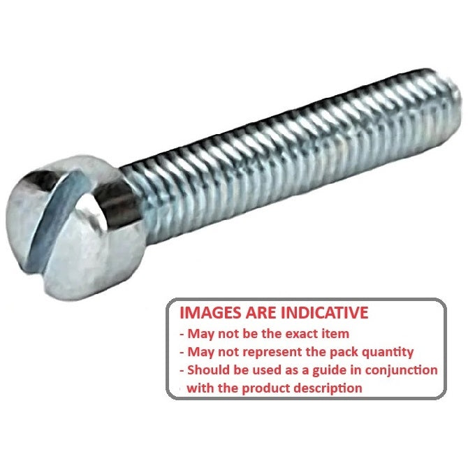 1041761 | SC028B-019-F-SL-CZ (PK-200) --- Fillister Head Screws - 6BA - 2.794mm - 19.1 mm - Zinc Plated Steel Screw
