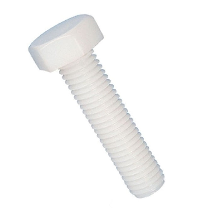 Hex Head Screws - 6-32 UNC - 3.5mm - 12.7 mm - Nylon - Zytel 101 - Slotted