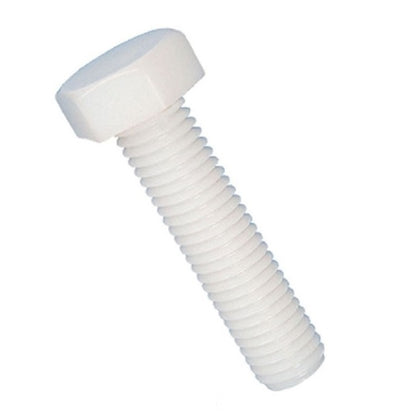 Hex Head Screws - 6-32 UNC - 3.5mm - 12.7 mm - Nylon - Zytel 101 - Slotted