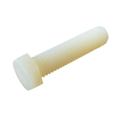 1050157 | SC035C-013-H-SL-N (PK-10) --- Hex Head Screws - 6-32 UNC - 3.5mm - 12.7 mm - Nylon - Zytel 101 - Slotted Screw