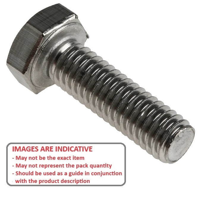 1043467 | SC030M-006-H-S4 (PK-50) --- Hex Head Screws - M3 - 3x0.5mm - 6 mm - 304 Stainless 304 Stainless Screw