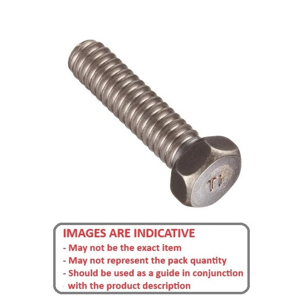 1051866 | SC040M-010-H-TC1 (PK-10) --- Hex Head Screws - M4 - 4x0.7mm - 10 mm - Titanium CP Grade 1 Full Thread Screw