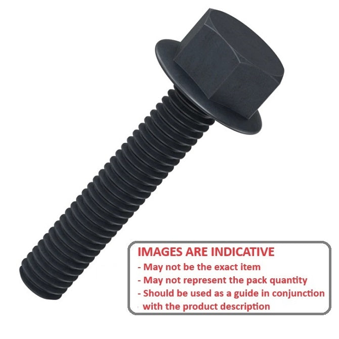 1073084 | SC064C-051-HW-NB (Per Card) --- Hex Washer Head Screws - 1/4-20 UNC - 6.35mm - 50.8 mm - Black Nylon Screw