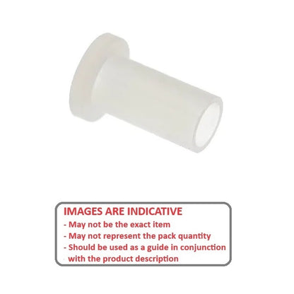 1042267 | SI-028-048 (PK-10) --- Screw Insulators - 4 UNC/UNF - 2.85mm - 4.775x2.921 mm - Nylon Zytel 101 Insulator