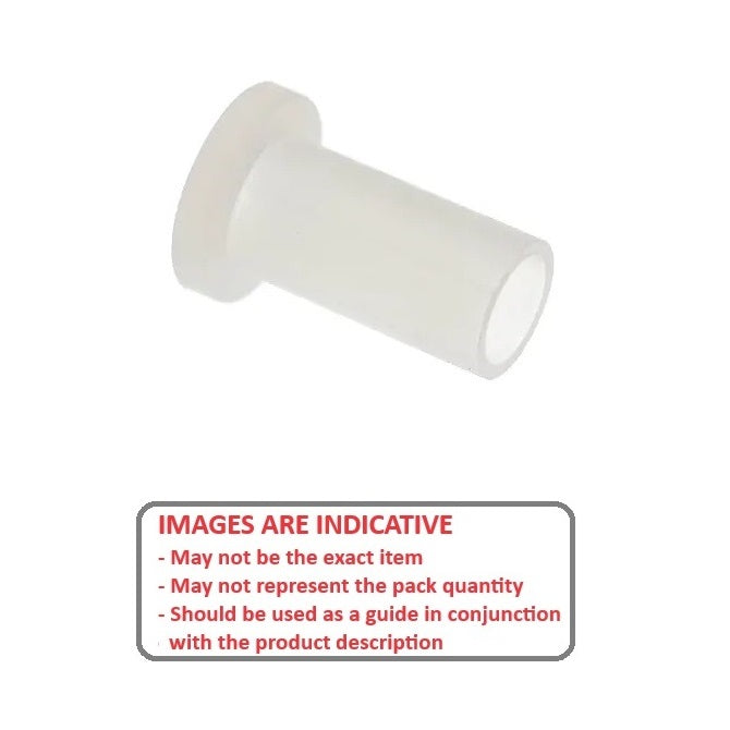 1042259 | SI-028-008 (PK-10) --- Screw Insulators - 4 UNC/UNF - 2.85mm - 0.795x2.921 mm - Nylon Zytel 101 Insulator