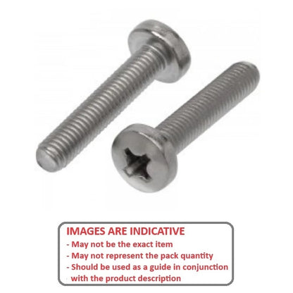 1052593 | SC040M-016-P-PH-TC1 (PK-10) --- Pan Head Screws - M4 - 4x0.7mm - 16 mm - Titanium CP Grade 1 Phillips Screw