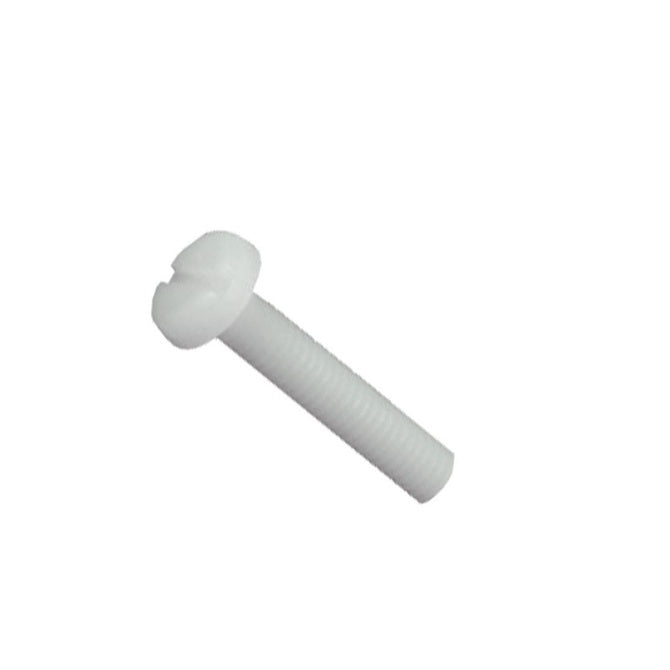 1037777 | SC015F-005-P-SL-N (PK-50) --- Pan Head Screws - 0-80 UNF - 1.52mm - 4.8 mm - Nylon Slotted Screw