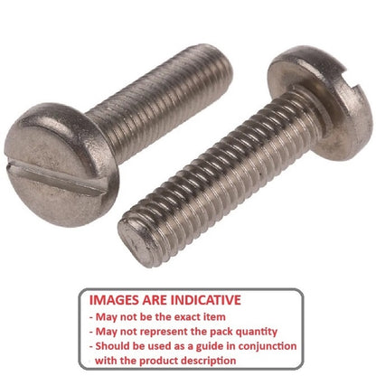 1067058 | SC060M-025-P-SL-BR (PK-200) --- Pan Head Screws - M6 - 6x1mm - 25 mm - Brass Slotted Screw