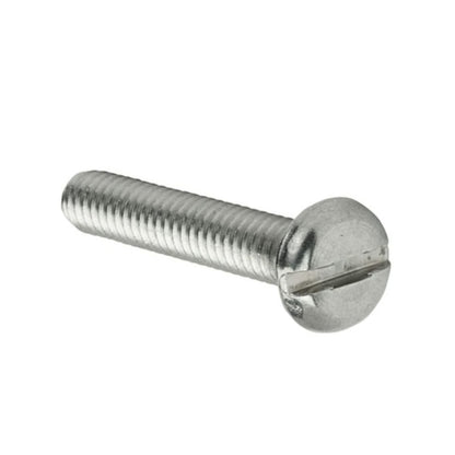 1067058 | SC060M-025-P-SL-BR (PK-200) --- Pan Head Screws - M6 - 6x1mm - 25 mm - Brass Slotted Screw