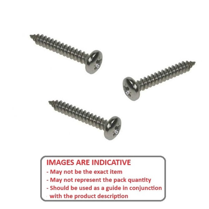 1040673 | SCT0218-019-P-PH-S2 (PK-20) --- Self Tapping Screws - 2.18x19.1 mm - 2 Pan Head - Stainless Steel 302/304 Similar to A2, 18-8 Screw