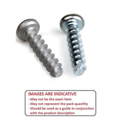 1045376 | SCT0300-010-PLH-P-PH-CZ (PK-1000) --- Self Tapping Screws - 3x10 mm - - Hard or Soft Plastics - Zinc Plated and Waxed Screw