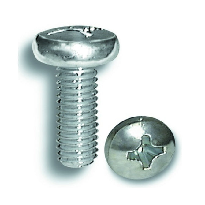 1066601 | SC060M-012-P-PZ-CZ (PK-10) --- Pan Head Screws - M6 - 6x1mm - 12 mm - Zinc Plated Steel Pozidrive Steel Screw