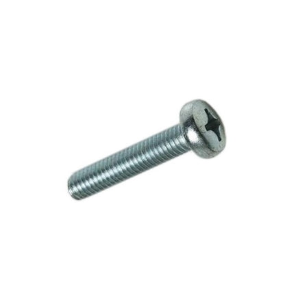 Pan Head Screws - M8 - 8x1.25mm - 25 mm - Zinc Plated Steel Pozidrive Steel