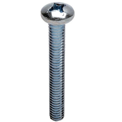 Pan Head Screws - M6 - 6x1mm - 75 mm - Zinc Plated Steel Pozidrive Steel