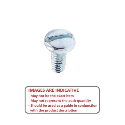 1044698 | SC030M-006-P-SL-CZ (PK-10) --- Pan Head Screws - M3 - 3x0.5mm - 6 mm - Zinc Plated Steel Slotted Screw