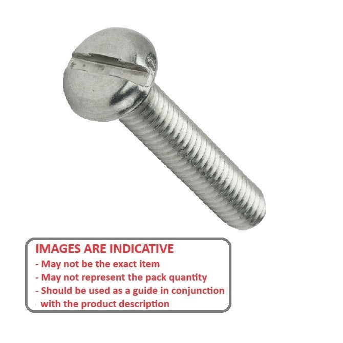 1045506 | SC030M-012-P-SL-CZ (PK-10) --- Pan Head Screws - M3 - 3x0.5mm - 12 mm - Zinc Plated Steel Slotted Screw