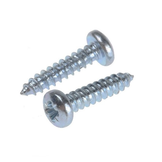 Self Tapping Screws - 2.85x25.4 mm - 4  Pan Head - Zinc Plated Steel