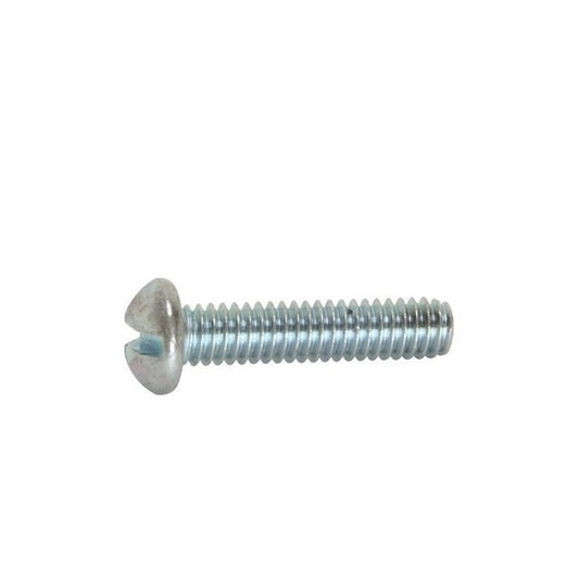 Round Head Screws - 1/8-40 BSW - 3.175mm - 9.5 mm - Zinc Plated Steel 