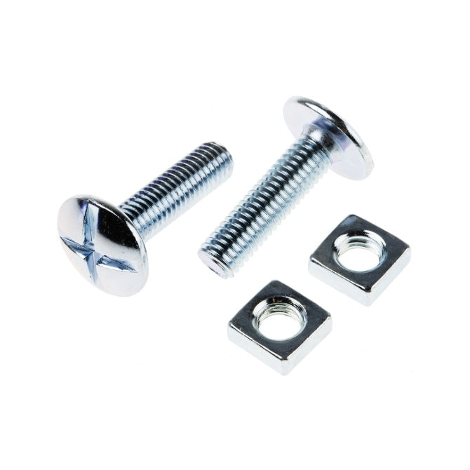 1056186 | SC048W-045-RB-CZ (PK-100) --- Roof Bolt Screws - 3/16-24 BSW - 4.76mm - 44.5 mm - Zinc Plated Steel Screw