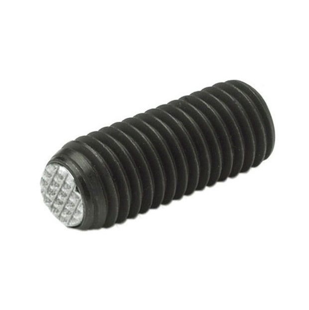 Diamond Knurled Tip Socket Set Screws - M10 - 10x1.5mm - 34.4 mm   - Carbon Steel with Alloy Steel SUJ2 HRC 55 -60 tip