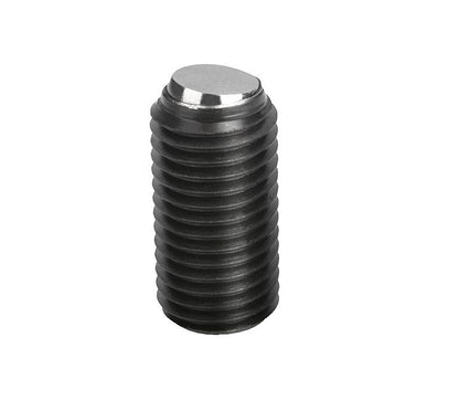 1079865 | SS080M-0115-CS-FB (Each) --- Flat Tip Aligning Socket Set Screws - M8 - 8x1.25mm - 11.5 mm - Aligning Flat Tip - Carbon Steel with Alloy Steel SUJ2 HRC 55 -60 tip Screw