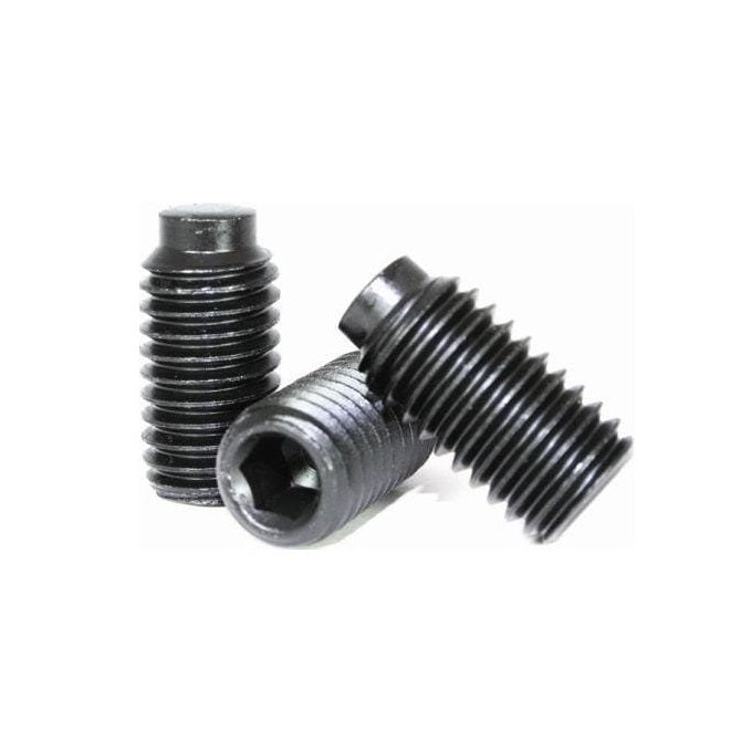 Half Dog Point Socket Set Screws - 8-32 UNC - 4.17mm - 6.9 mm   - Carbon Steel Carbon Steel Case Hardened Rc46-53