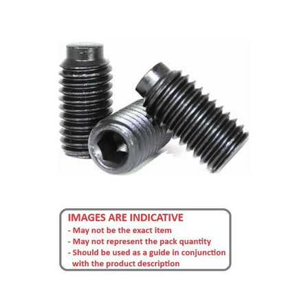 1082856 | SS079C-0127-AS-HDP (Pack of 10)  --- Half Dog Point Socket Set Screws - 5/16-18 UNC - 7.94mm - 10.9 mm  - Carbon Steel Screw