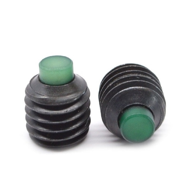 Nylon Tipped Socket Set Screws - 4-40 UNC - 2.85mm - 4.8 mm  Alloy Steel - Carbon Steel