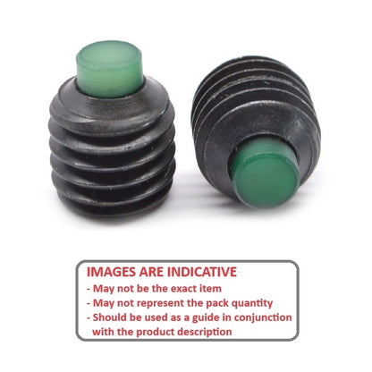 1041910 | SS028C-0048-AS-NT (Each) --- Nylon Tipped Socket Set Screws - 4-40 UNC - 2.85mm - 4.8 mm Alloy Steel - Carbon Steel Screw