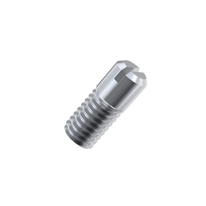 Partial Thread Slotted Set Screws - M5 - 5x0.8mm - 12 mm   - Steel Alloy, Rockwell B75