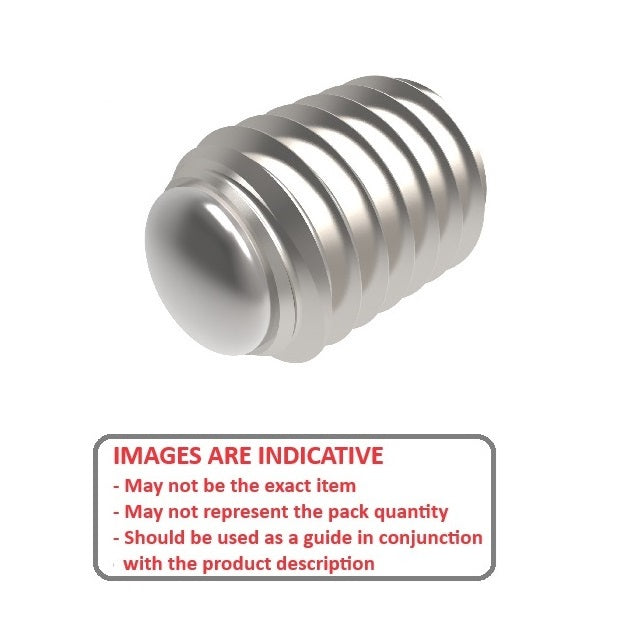 1060623 | SS050M-0100-S3-SOL (PK-2) --- Solder Tipped Socket Set Screws - M5 - 5x0.8mm - 10 mm  - Stainless Steel 18-8 Similar to A2, 303, 304 Screw