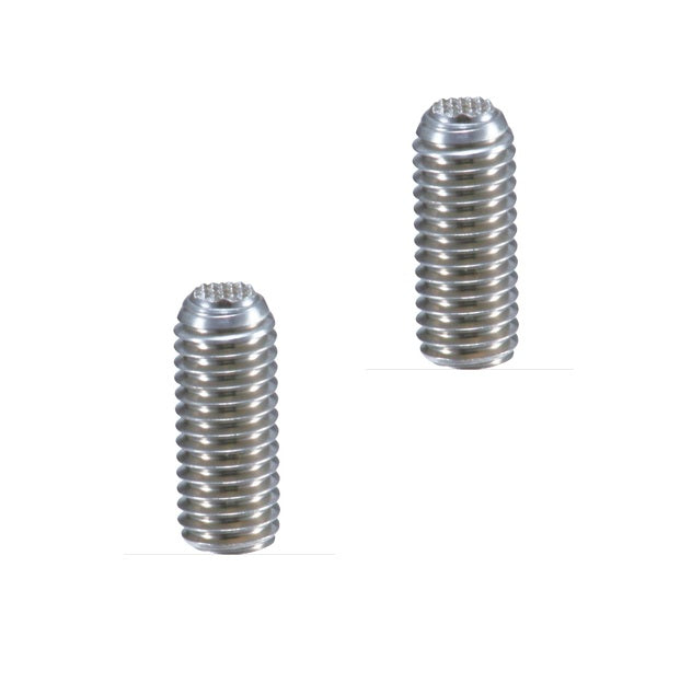1097878 | SS120M-0200-S4-DKT (Each) --- Diamond Knurled Tip Socket Set Screws - M12 - 12x1.75mm - 20 mm  - 304 Stainless Steel A2, 18-8 with 440C Stainless HRC 50-55 tip Screw