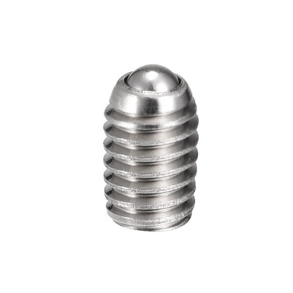 1051629 | SS040M-0105-S4-S440-RB (Each) --- Rolling Ball Tip Socket Set Screws - M4 - 4x0.7mm - 9.7 mm  - 304 Stainless Steel with 440C Stainless HRC 50-55 tip Screw