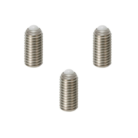 Rolling Ball Tip Socket Set Screws - M8 - 8x1.25mm - 9.8 mm   - 304 Stainless Steel with Polyacetal tip